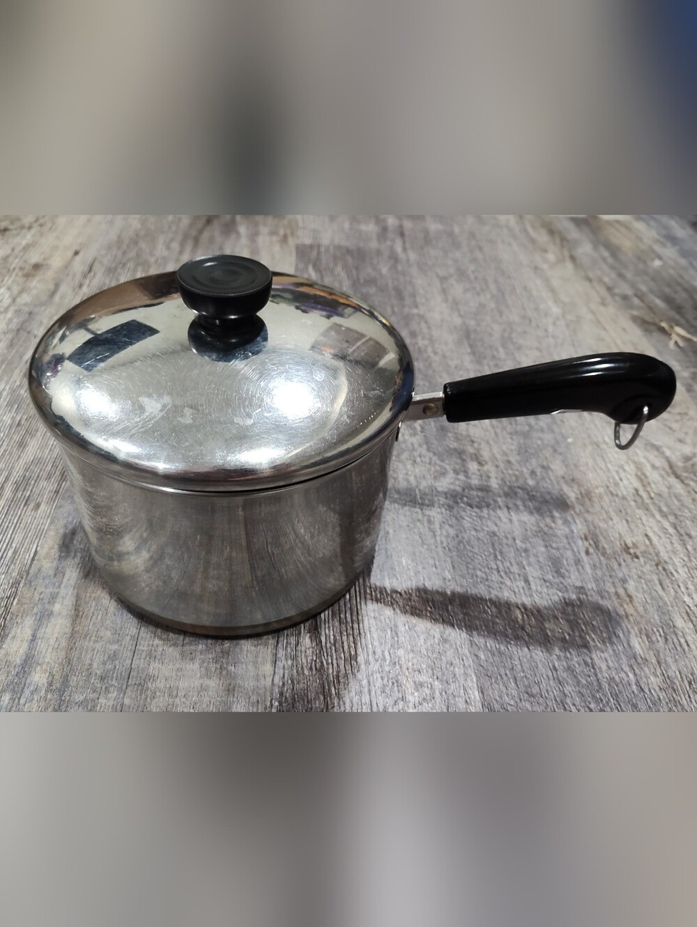 Revere Ware 3 Qt Sauce Pan w/Lid 93g Stainless Steel Copper Bottom Made In USA